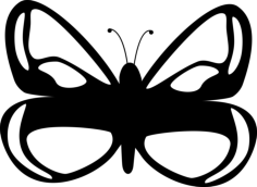 Butterfly Design Laser Cut Svg File, Free Vectors File